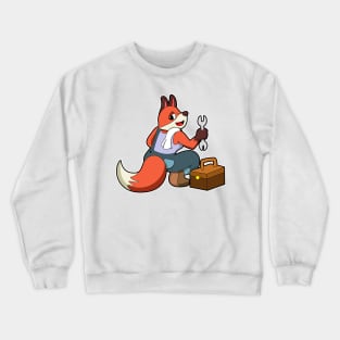 Fox as Mechatronics engineer with Tool box Crewneck Sweatshirt